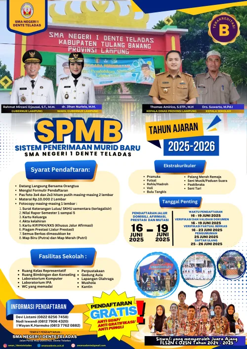 SPMB SMA Negeri 1 Dente Teladas 2025-2026