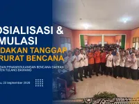 KENALI RESIKO, CEGAH BENCANA: SMA NEGERI 1 DENTE TELADAS GELAR SOSIALISASI BERSAMA  BPBD KABUPATEN TULANG BAWANG